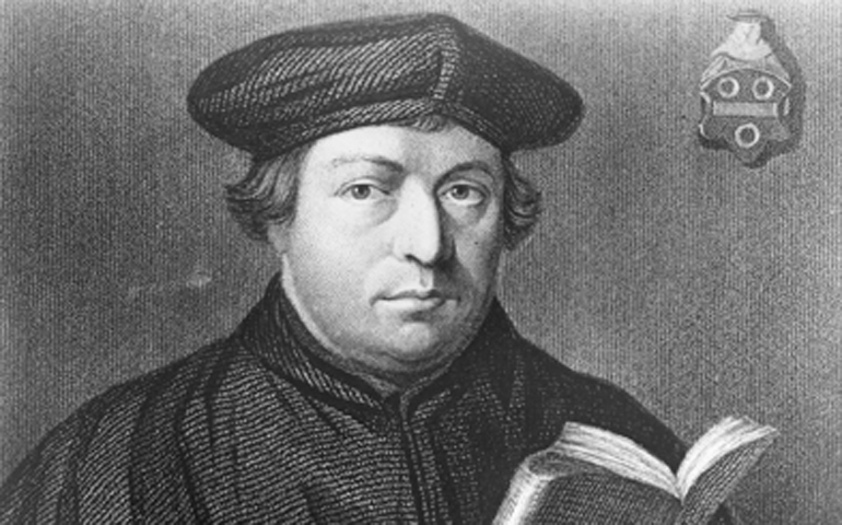 Martin Luther, founder of Germany’s Protestant (Lutheran) Church, nailed his 95 theses to the church door in Wittenberg, Germany, on Oct. 31, 1517. RNS file photo