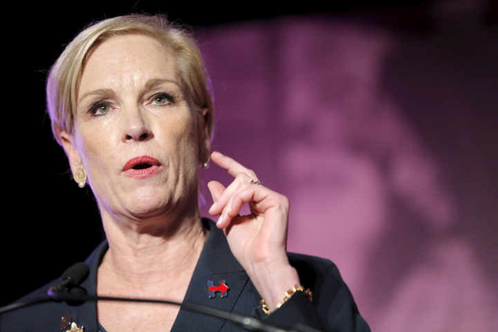 Planned Parenthood Action Fund President Cecile Richards speaks at an event to publicly endorse U.S. Democratic presidential candidate Hillary Clinton in Hooksett, New Hampshire, on January 10, 2016. (Reuters/Brian Snyder)