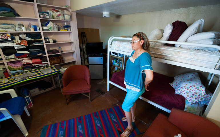 Rosa Robles Loreto, an undocumented mother of two, is seen in sanctuary at Southside Presbyterian Church in Tucson, Ariz., in August 2014. She left the church in November 2015 when a deportation order against her was canceled. (Newscom/ZUMA Press/Will Seberge)