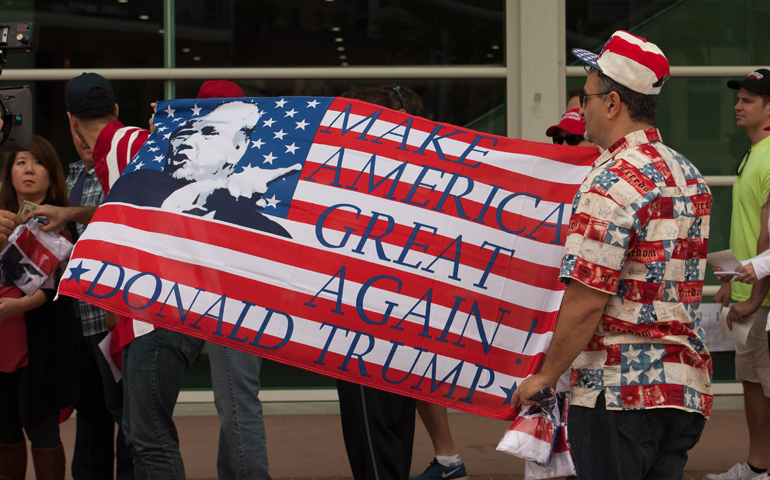 Supporters of Donald Trump attend a political rally in San Diego May 27. (Newscom/ZUMA Press/Daren Fentiman)