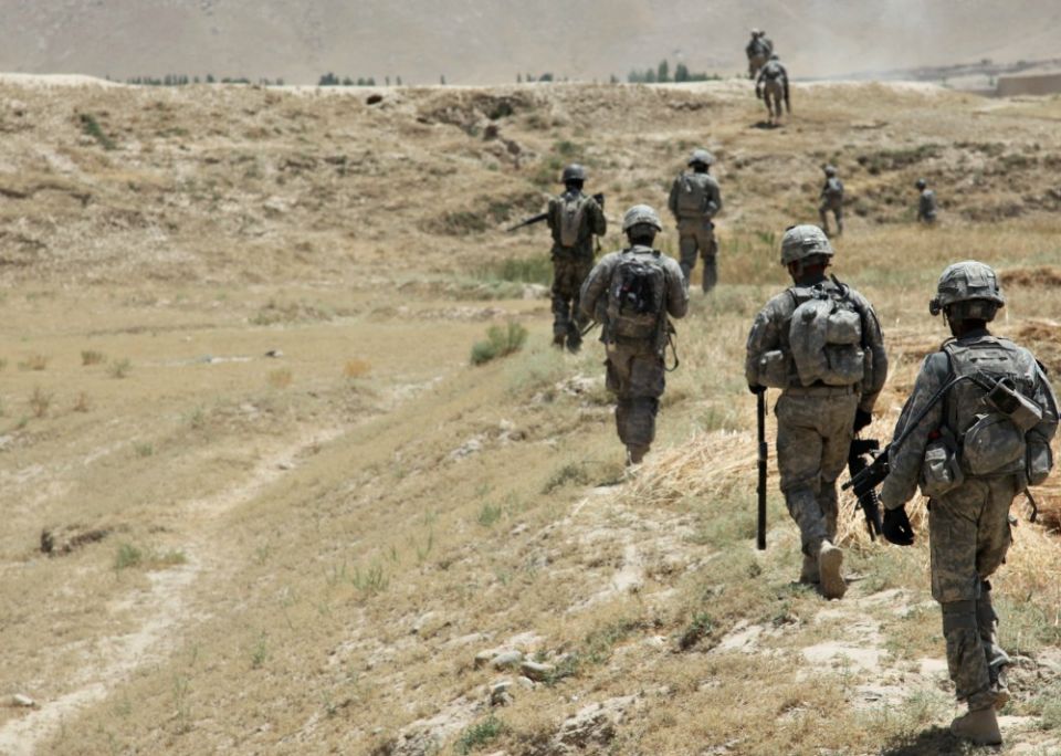 U.S. Army soldiers, alongside Afghanistan National Army soldiers, patrol through the village of Baraki Barak, Logar province, on July 6, 2011. (Wikimedia Commons/U.S. Department of Defense) U.S. Army soldiers, alongside Afghanistan National Army soldiers, patrol through the village of Baraki Barak, Logar province, on July 6, 2011. (Wikimedia Commons/U.S. Department of Defense)