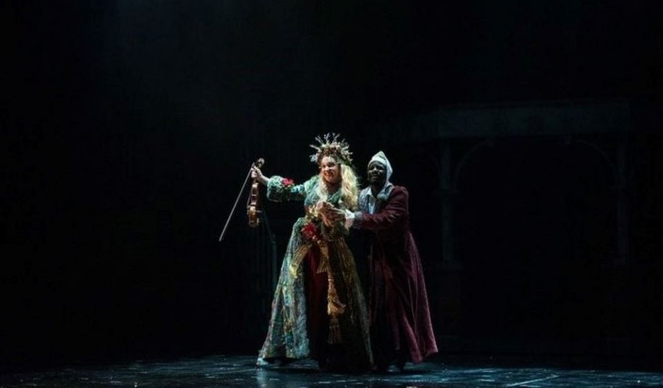 Jennifer Vosters portrays the Ghost of Christmas Present in "A Christmas Carol," presented by Children's Theater of Madison, Wisconsin. (Courtesy of Ross Zentner)
