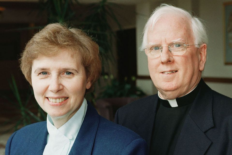The Vatican in 1999 barred Sr. Jeannine Gramick and Fr. Robert Nugent from ministry involving homosexual people. The two had been involved in gay ministry in the United States for more than 30 years. (CNS/Nancy Wiechec) The Vatican in 1999 barred Sr. Jeannine Gramick and Fr. Robert Nugent from ministry involving homosexual people. The two had been involved in gay ministry in the United States for more than 30 years. (CNS/Nancy Wiechec)