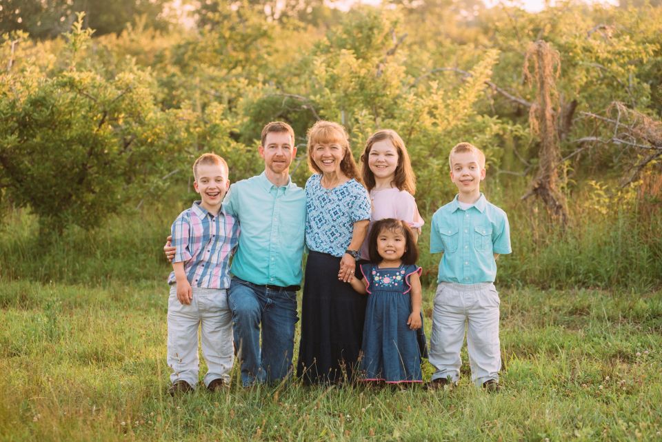 The Worley family, from left: Noah, Billy, Robin, Heidi, Teagan and Michah Worley. Robin Worley encourages her children to remember that they are “ambassadors for good and for God.” (Courtesy of the Worley family)