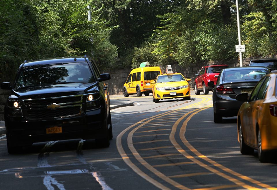 Vehicles drive through Central Park Sept. 1, 2015, in New York City. (CNS/Gregory A. Shemitz)