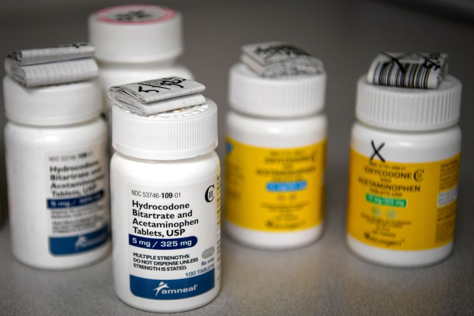 Bottles of opioid-based medication are seen at a pharmacy in Portsmouth, Ohio. (CNS/Bryan Woolston, Reuters) 