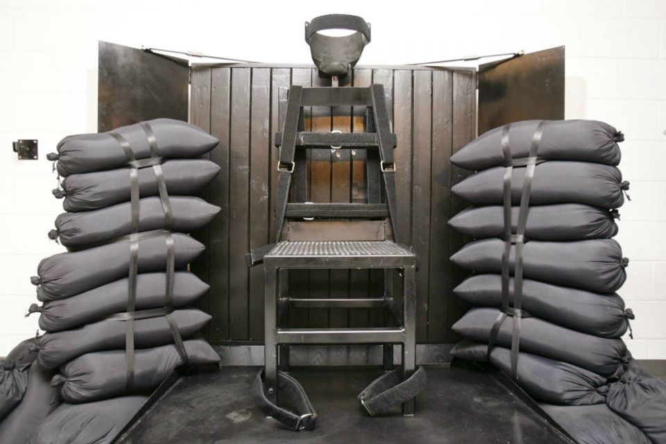 The execution chamber at the state prison in Draper, Utah, is seen in a 2010 file photo. (CNS/Salt Lake Tribune pool via Reuters/Trent Nelson) The execution chamber at the state prison in Draper, Utah, is seen in a 2010 file photo. (CNS/Salt Lake Tribune pool via Reuters/Trent Nelson)