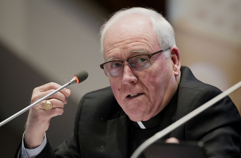 Bishop Richard Malone of Buffalo, New York, is seen in a file photo. Despite calls for his resignation over the handling of priests accused of sexual abuse, he said Aug. 26, "The shepherd does not desert the flock at a difficult time." (CNS/Tyler Orsburn) Bishop Richard Malone of Buffalo, New York, is seen in a file photo. Despite calls for his resignation over the handling of priests accused of sexual abuse, he said Aug. 26, "The shepherd does not desert the flock at a difficult time." (CNS/Tyler Orsburn)