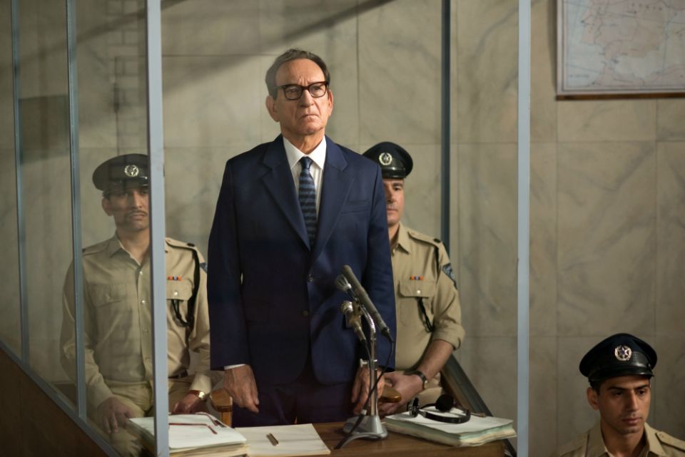 Ben Kingsley as Adolf Eichmann in a scene from "Operation Finale" (CNS/MGM) Ben Kingsley as Adolf Eichmann in a scene from "Operation Finale" (CNS/MGM)