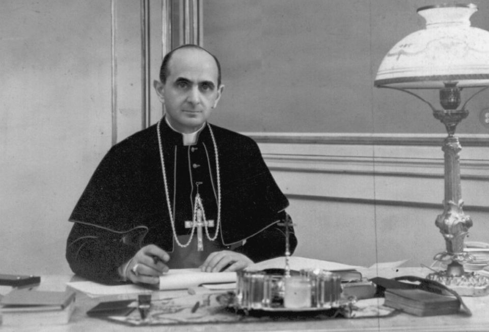 Cardinal Giovanni Battista Montini, who became Pope Paul VI (CNS/Courtesy of the Brescia Diocese)