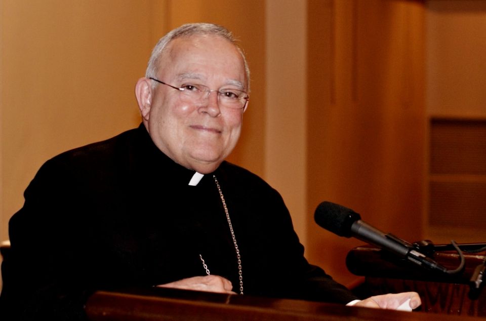 Philadelphia Archbishop Charles Chaput delivers an address at the Pontifical College Josephinum in Columbus, Ohio, March 27. (CNS/Courtesy of Pontifical College Josephinum)