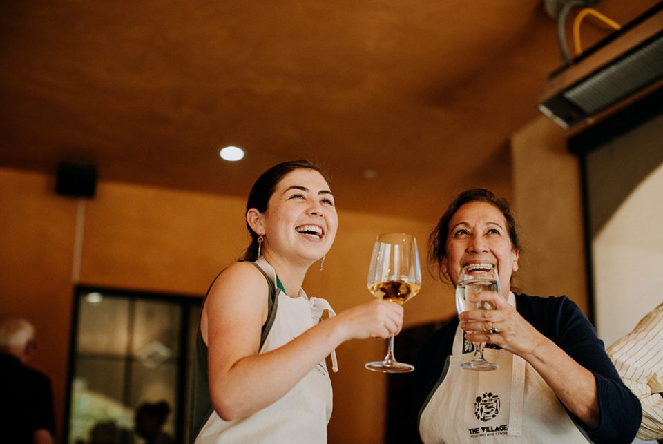 Attendees enjoy a glass of wine July 26, 2019, at the Napa Institute's annual summer conference in California. (CNS/Courtesy of the Napa Institute) Attendees enjoy a glass of wine July 26, 2019, at the Napa Institute's annual summer conference in California. (CNS/Courtesy of the Napa Institute)