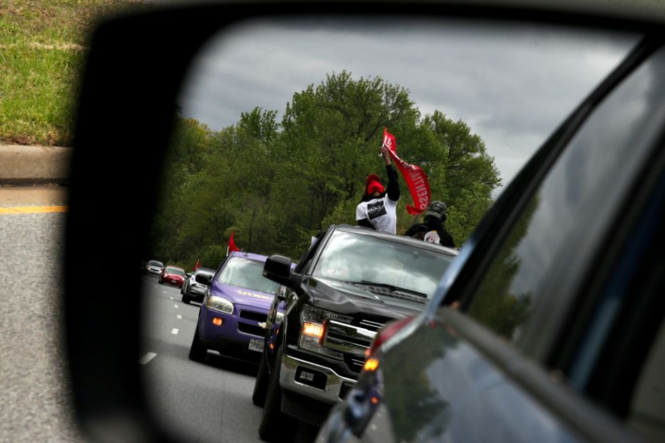 Black Lives Matter activists in Washington hold a rally April 27 during the coronavirus pandemic. (CNS/Reuters/Jonathan Ernst) Black Lives Matter activists in Washington hold a rally April 27 during the coronavirus pandemic. (CNS/Reuters/Jonathan Ernst)