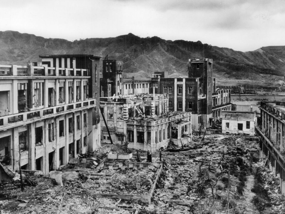 Nagasaki, Japan, showed scant signs of recovery four years after an atomic bomb was detonated over the city Aug. 9, 1945. (CNS/USA TODAY NETWORK via Reuters/Milwaukee Journal Sentinel files) Nagasaki, Japan, showed scant signs of recovery four years after an atomic bomb was detonated over the city Aug. 9, 1945. (CNS/USA TODAY NETWORK via Reuters/Milwaukee Journal Sentinel files)
