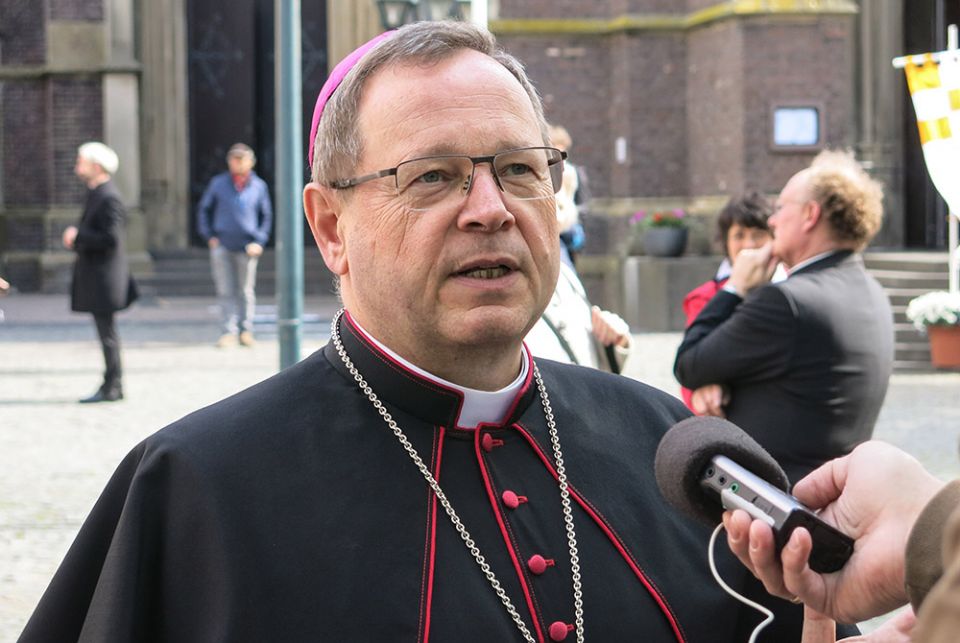 Bishop Georg Bätzing, president of the German bishops' conference, is pictured during an interview in early May 2020. (CNS/Gottfried Bohl, KNA) Bishop Georg Bätzing, president of the German bishops' conference, is pictured during an interview in early May 2020. (CNS/Gottfried Bohl, KNA)