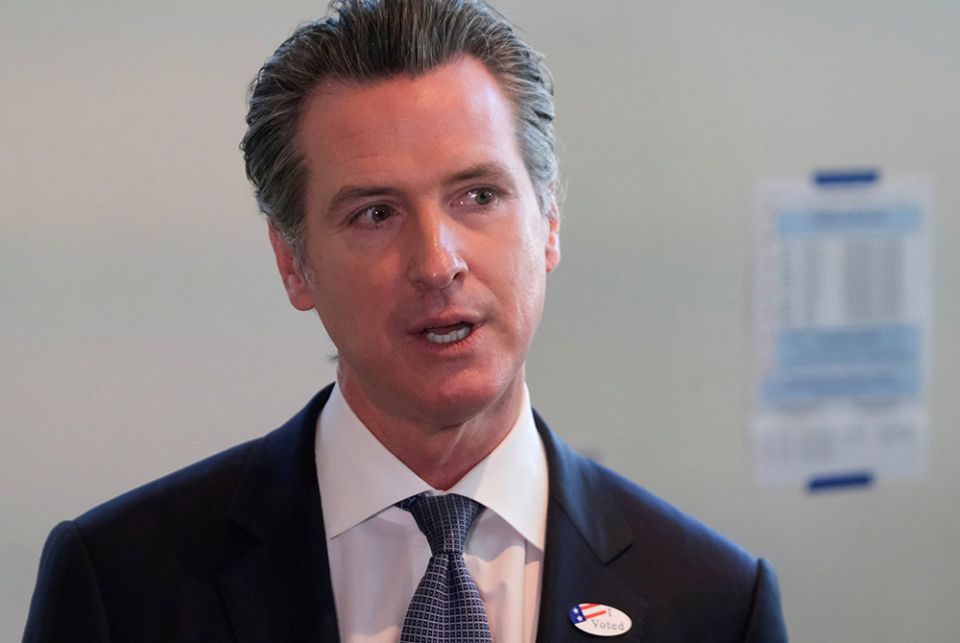 Gavin Newsom in a 2020 photo California Gov. Gavin Newsom is seen in Sacramento in this 2020 photo. (CNS/Reuters/Gabriela Bhaskar)