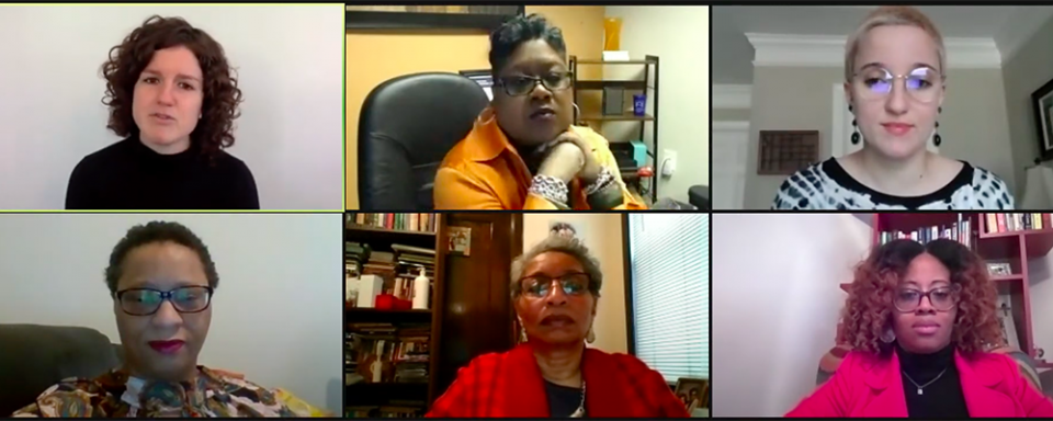 The panel partcipants for the Georgetown dialogue on "Black Women and Criminal (In)justice" (NCR screenshot/YouTube/Global Georgetown) The panel partcipants for the Georgetown dialogue on "Black Women and Criminal (In)justice" (NCR screenshot/YouTube/Global Georgetown)