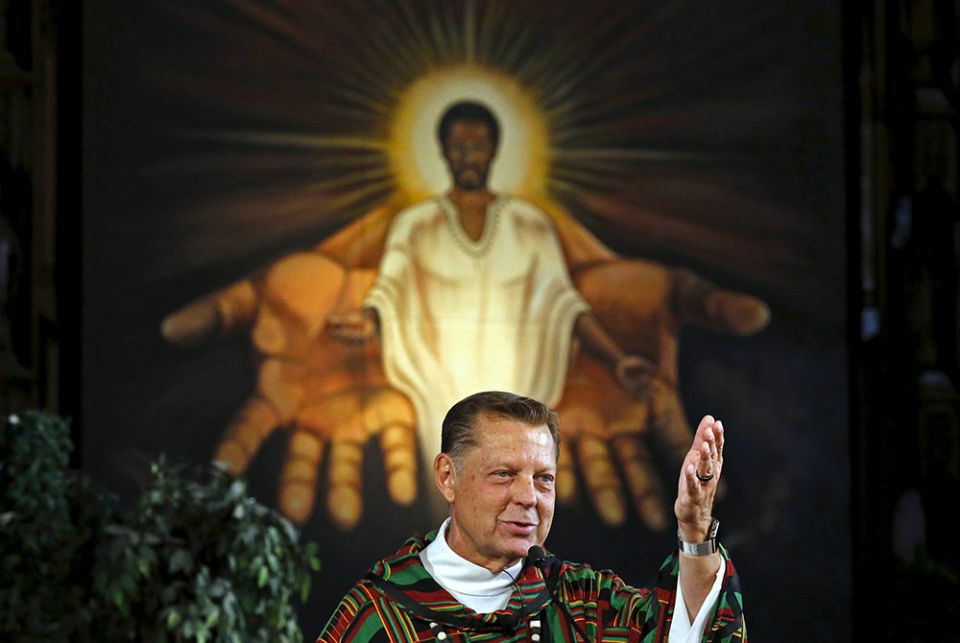 Fr. Michael Pfleger, pastor of St. Sabina Church in Chicago, is seen in this 2015 file photo. Cardinal Blase Cupich of Chicago asked the priest to step aside from ministry Jan. 5, after the Archdiocese of Chicago received an allegation he sexually abused Fr. Michael Pfleger, pastor of St. Sabina Church in Chicago, is seen in this 2015 file photo. Cardinal Blase Cupich of Chicago asked the priest to step aside from ministry Jan. 5, after the Archdiocese of Chicago received an allegation he sexually abused