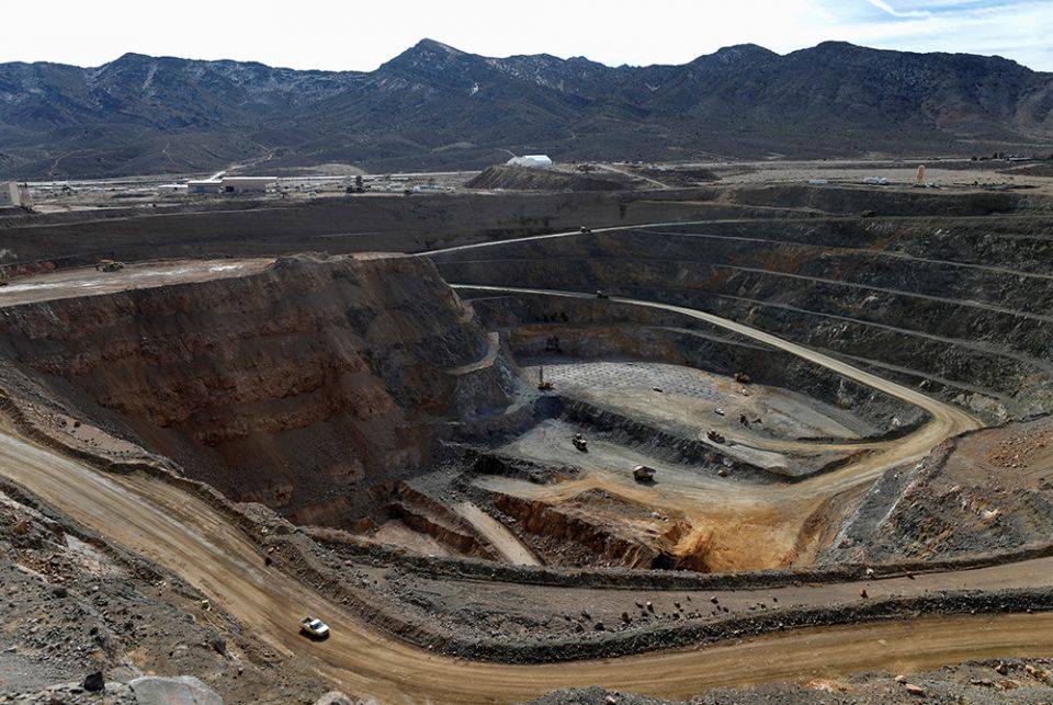 Earth open-pit mine, pictured Jan. 30, 2020, in Mountain Pass, California A rare earth open-pit mine is pictured Jan. 30, 2020, in Mountain Pass, California. The encyclical "Laudato Si', on Care for our Common Home" encourages "a new dialogue about how we are shaping the future of our planet." (CNS/Reuters/Steve Marcus)