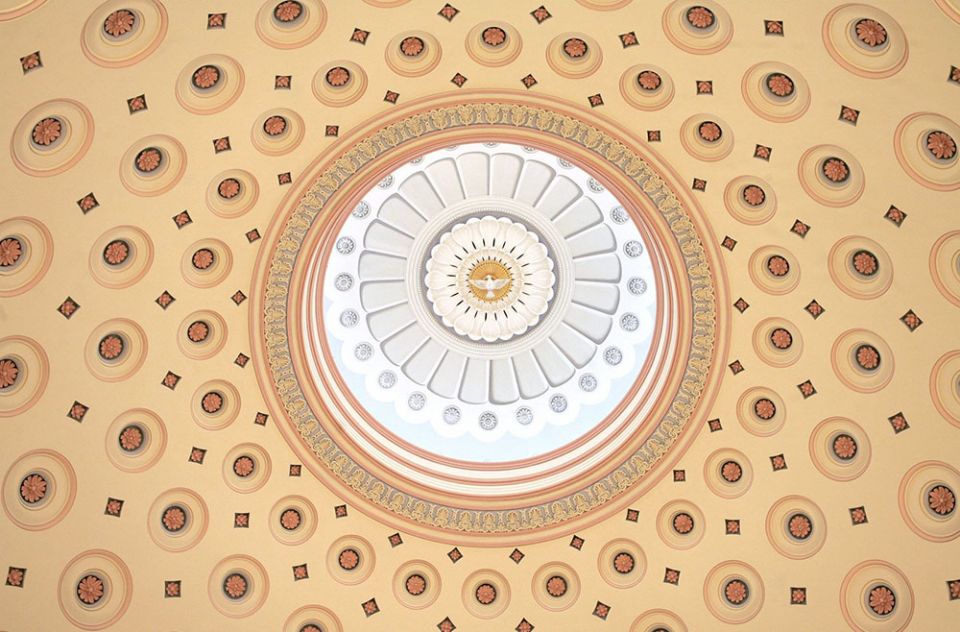 The main dome of Baltimore's Basilica of the National Shrine of the Assumption of the Blessed Virgin Mary (CNS/Nancy Wiechec) The main dome of Baltimore's Basilica of the National Shrine of the Assumption of the Blessed Virgin Mary (CNS/Nancy Wiechec)