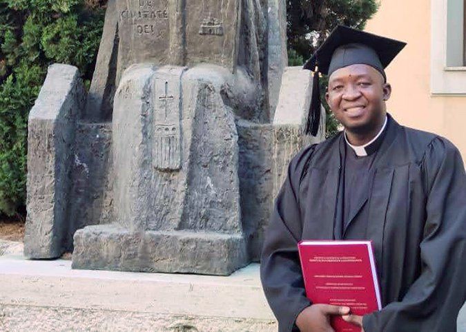 Father Julius Madaki from the Archdiocese of Kaduna, Nigeria, is seen in this undated photo. He earned his doctorate in Rome after receiving a scholarship from The Papal Foundation. Based in Philadelphia, the foundation's mission is to serve the pope and 