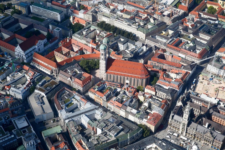 An aerial view shows the Cathedral of Our Lady in Munich Sept. 5, 2021. (CNS photo/Michaela Rehle, Reuters)