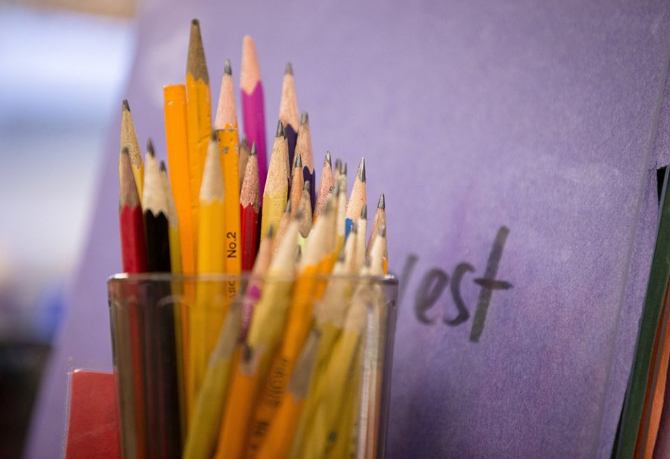 Pencils and folders are seen Feb. 14, 2017, in a Washington classroom. (CNS/Tyler Orsburn) Pencils and folders are seen Feb. 14, 2017, in a Washington classroom. (CNS/Tyler Orsburn)