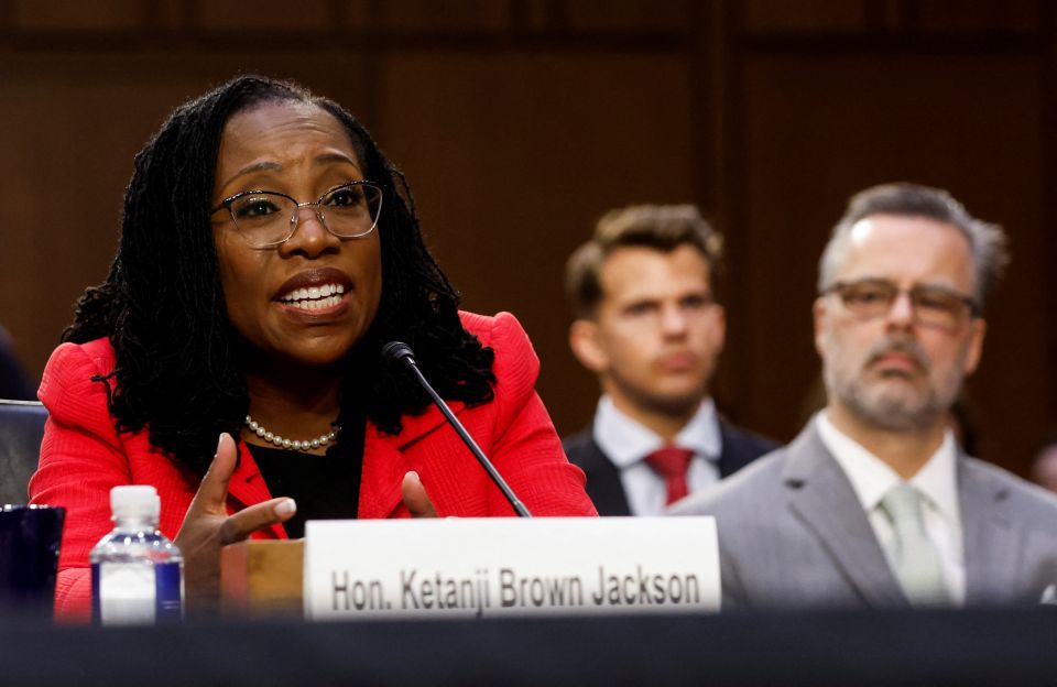 Supreme Court nominee Ketanji Brown Jackson, a federal appeals court judge, testifies on Capitol Hill in Washington March 22, 2022, during her U.S. Senate Judiciary Committee confirmation hearing for the U.S. Supreme Court. (CNS photo/Jonathan Ernst, Reut