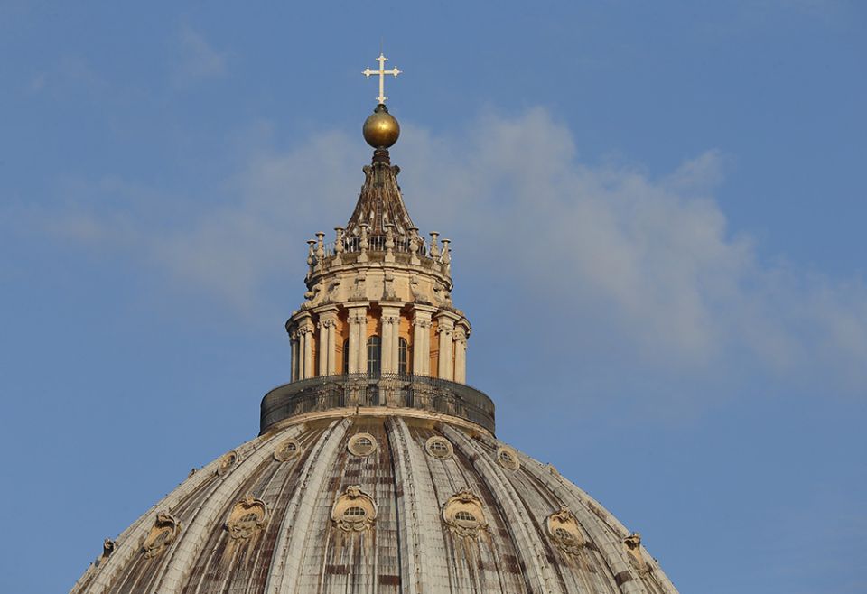 The dome of St. Peter's Basilica is pictured July 12, 2019, at the Vatican. (CNS/Paul Haring) The dome of St. Peter's Basilica is pictured July 12, 2019, at the Vatican. (CNS/Paul Haring)