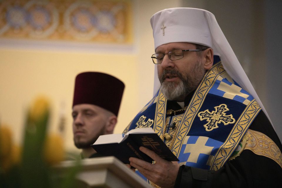 Archbishop Sviatoslav Shevchuk of Kyiv-Halych is pictured in a March 25, 2022. (CNS photo/Ukrainian Catholic Church)