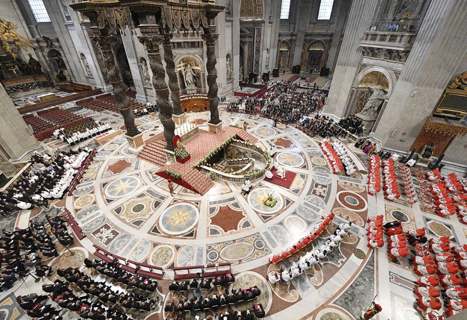 Pope Francis leads a consistory for the creation of 20 new cardinals in St. Peter's Basilica Aug. 27 at the Vatican. (CNS/Vatican Media) Pope Francis leads a consistory for the creation of 20 new cardinals in St. Peter's Basilica Aug. 27 at the Vatican. (CNS/Vatican Media)