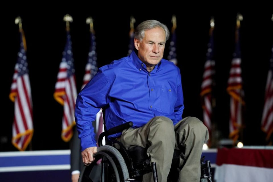 Texas Gov. Greg Abbott, seen in this Conroe, Texas, Jan. 29, 2022, file photo, responded to the recent baby formula shortage by ratcheting up the culture war rhetoric, denounce giving formula to the children of undocumented migrants. 