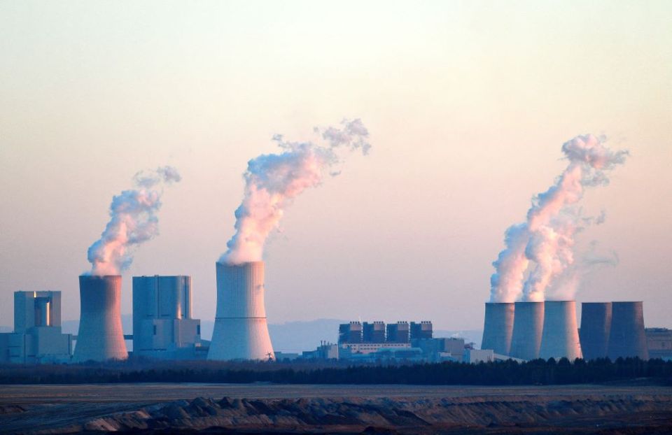 An open-pit coal mine and the coal-fired Boxberg Power Station are pictured in Nochten, Germany, in this March 22, 2022, file photo. (CNS/Reuters/Matthias Rietschel)