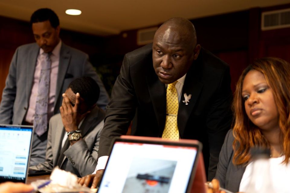 Civil rights attorney Ben Crump, pictured in a scene from the documentary "Civil: Ben Crump," has represented families of George Floyd, Breonna and Taylor Tamir Rice.