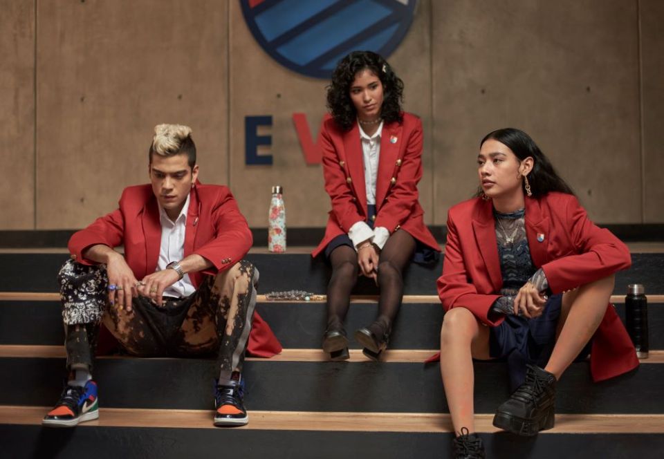 The Netflix "Rebelde" reboot follows a new group of student musicians at an international boarding school.(Netflix/Mayra Ortiz)