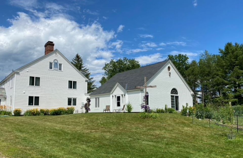 Mercy Sr. Elizabeth Secord lives at the nearly 40-acre site of rolling meadows and woodlands that was gifted to the Vermont Sisters of Mercy by the Benedictine Monks of Elmira, New York. "The place feels holy," she says. (Marybeth Redmond)