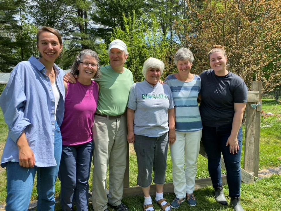 Group photo at Vermont farm