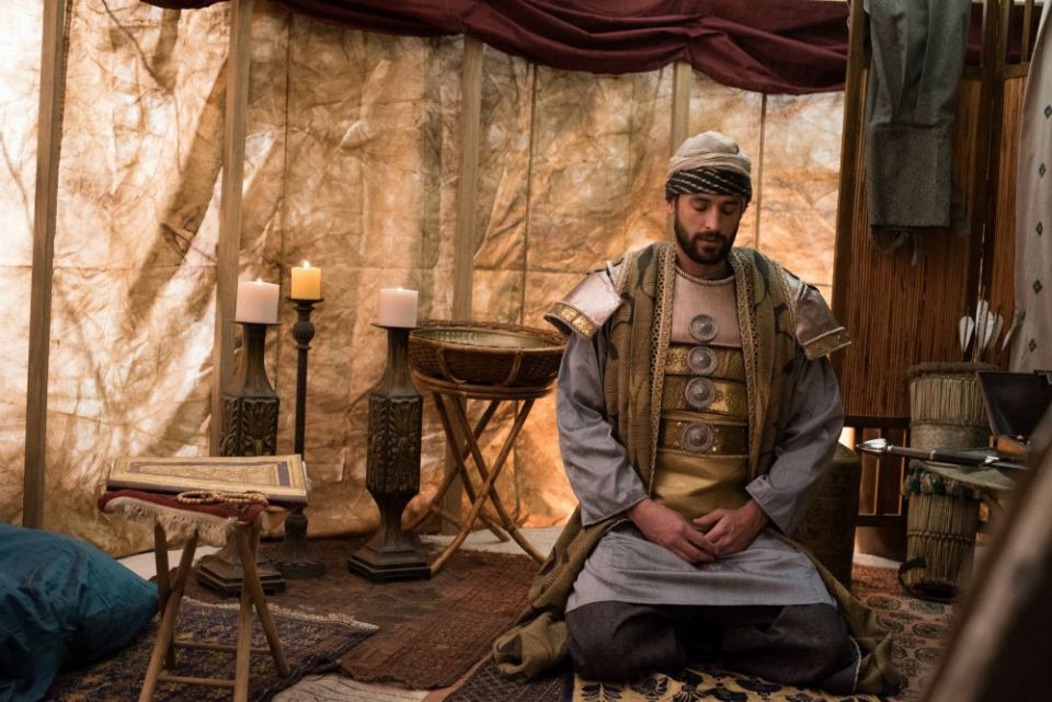 Actor Zack Beyer portrays Egyptian Sultan Malik al-Kamil in the documentary film "The Sultan and the Saint," which premieres on PBS Dec. 26. (UPF)