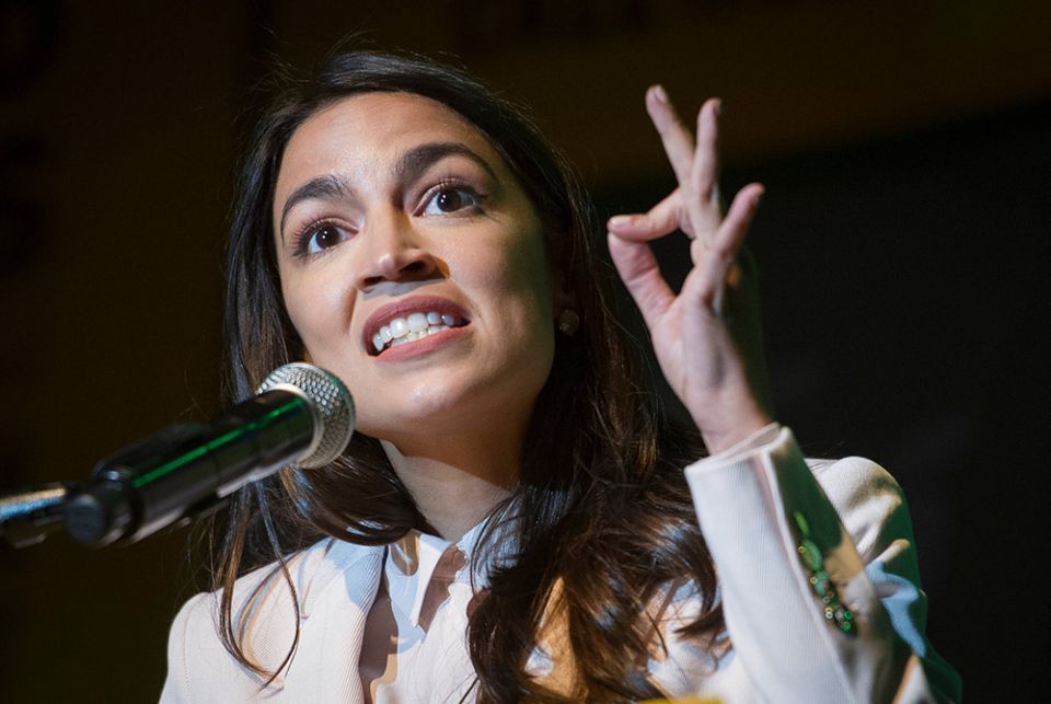 In this May 13, 2019, file photo Rep. Alexandria Ocasio-Cortez, D-N.Y., speaks at the final event for the Road to the Green New Deal Tour at Howard University in Washington. (AP/Cliff Owen, File) In this May 13, 2019, file photo Rep. Alexandria Ocasio-Cortez, D-N.Y., speaks at the final event for the Road to the Green New Deal Tour at Howard University in Washington. (AP/Cliff Owen, File)