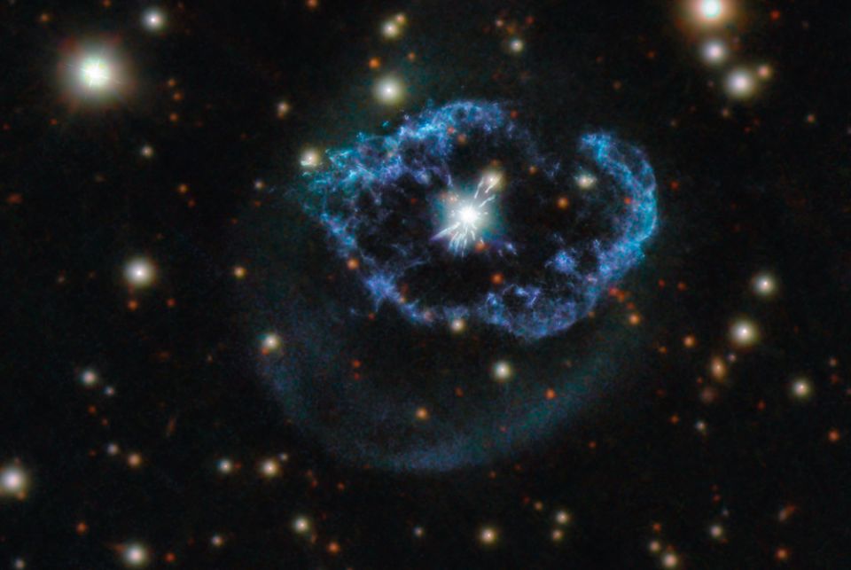 Planetary nebula Abell 78, about 5,000 light-years from Earth, in the constellation of Cygnus (ESA/Hubble & NASA, M. Guerrero; acknowledgment: Judy Schmidt) Planetary nebula Abell 78