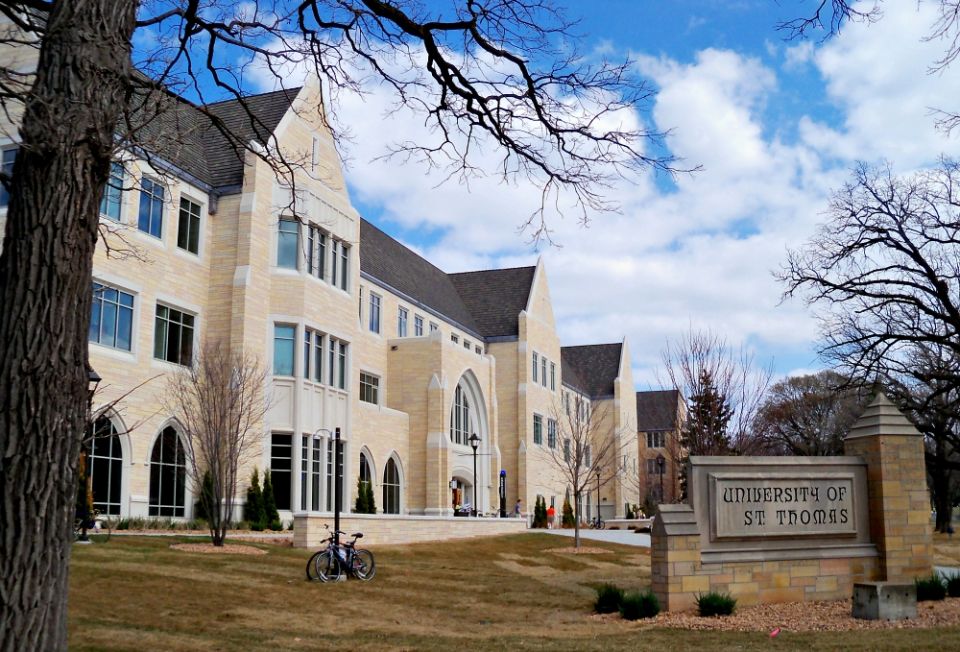 The campus of the University of St. Thomas in Minneapolis (Wikimedia Commons/AlexiusHoratius) The campus of the University of St. Thomas in Minneapolis (Wikimedia Commons/AlexiusHoratius)