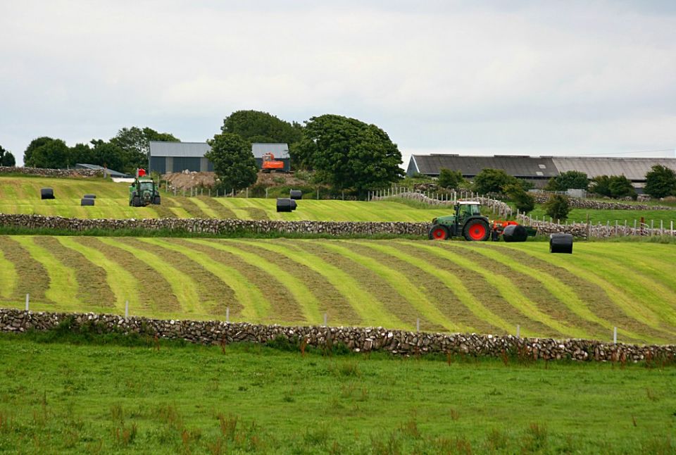 Baling silage on a farm near Maree, County Galway, Ireland (Wikimedia Commons/Eoin Gardiner) Baling silage on a farm near Maree, County Galway, Ireland (Wikimedia Commons/Eoin Gardiner)