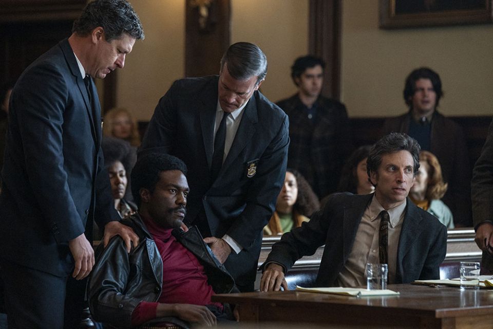 Yahya Abdul-Mateen II as Bobby Seale in "The Trial of the Chicago 7." (Netflix/Niko Tavernise) Yahya Abdul-Mateen II as Bobby Seale in "The Trial of the Chicago 7." (Netflix/Niko Tavernise)