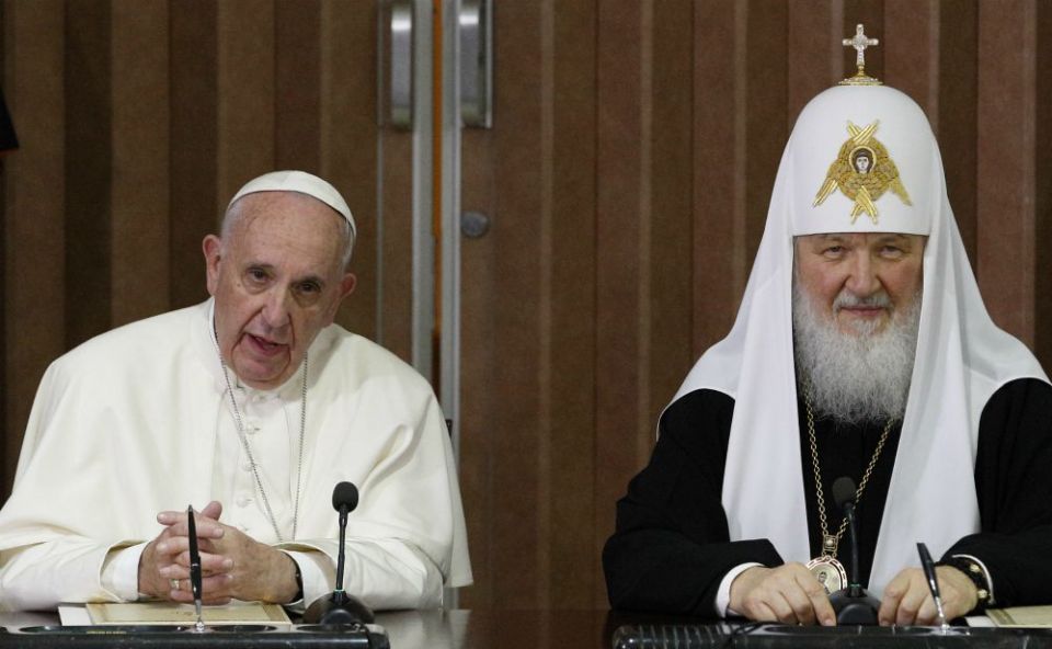 Pope Francis and Russian Orthodox Patriarch Kirill Pope Francis and Russian Orthodox Patriarch Kirill