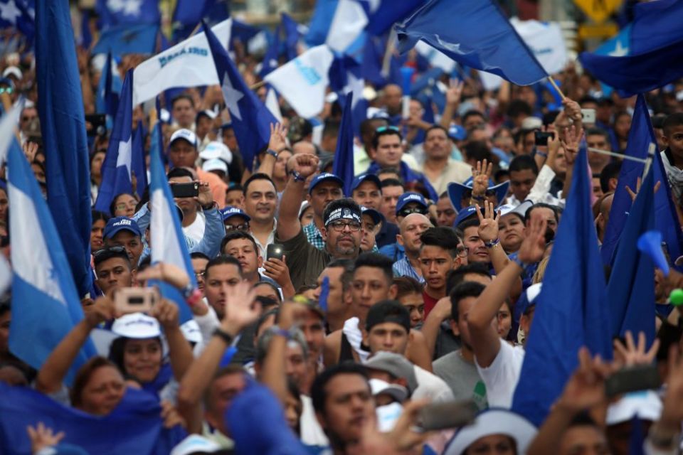Honduras election supporters Honduras election supporters