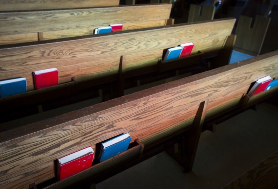 Pews are seen at St. Camillus Church in Silver Spring, Maryland, in 2018. (CNS/Tyler Orsburn)