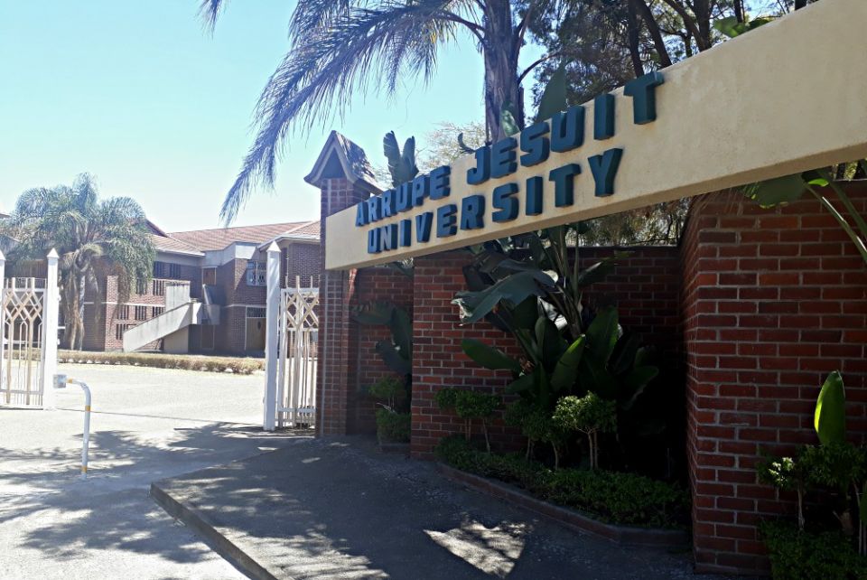 The entrance to Arrupe Jesuit University in Harare, Zimbabwe (Tawanda Karombo)