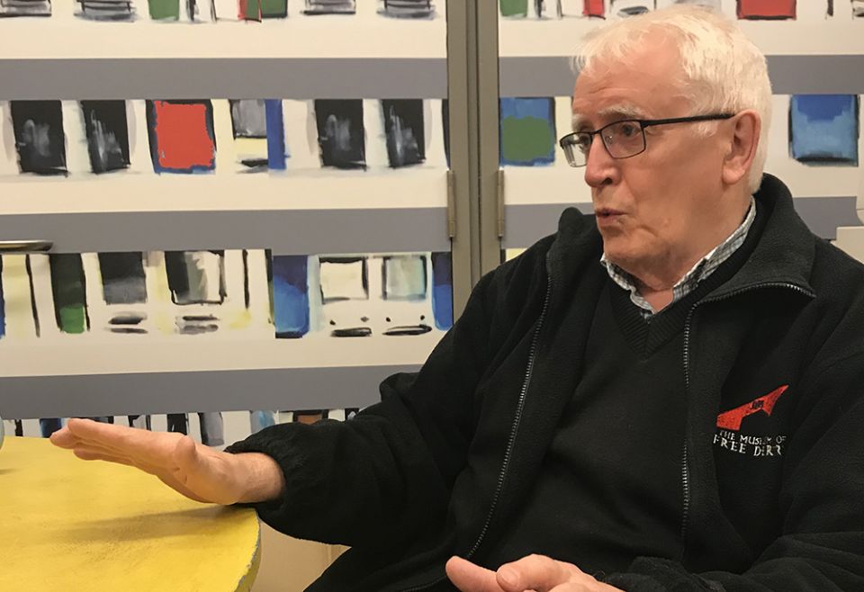 John Kelly, whose brother Michael was killed in the Jan. 30, 1972, Bloody Sunday massacre (NCR photo/Claude Colart) John Kelly, whose brother Michael was killed in the Jan. 30, 1972, Bloody Sunday massacre (NCR photo/Claude Colart)