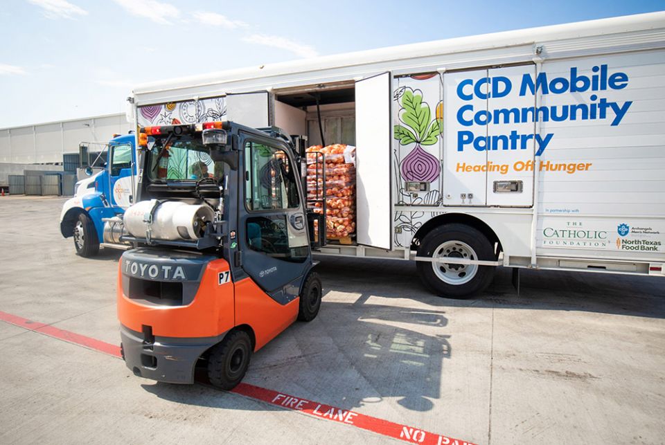Increased demand for food assistance over the past year due to the coronavirus pandemic led Catholic Charities Dallas to double its fleet of mobile food trucks to four. The trucks help the agency deliver food to 59 sites across eight counties within the D Increased demand for food assistance over the past year due to the coronavirus pandemic led Catholic Charities Dallas to double its fleet of mobile food trucks to four. The trucks help the agency deliver food to 59 sites across eight counties within the D