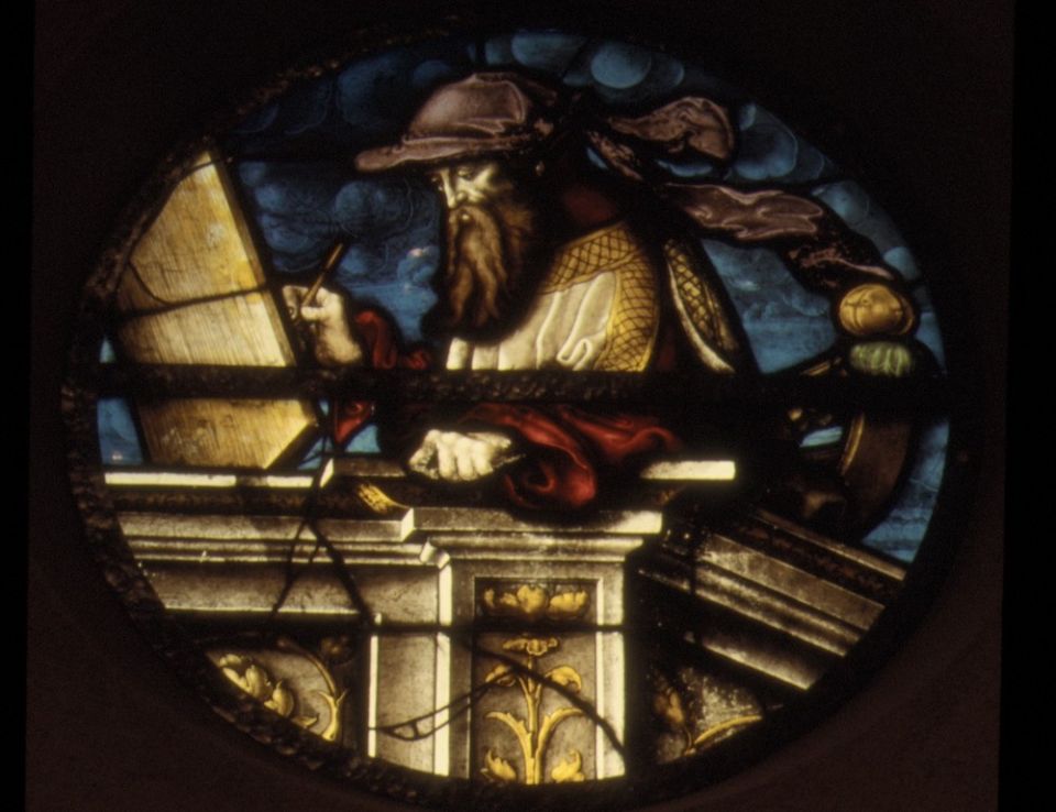 "The Prophet Isaiah," window by Valentin Bousch, 1533, made for the choir of the Benedictine priory church of Saint-Firmin in Flavigny-sur-Moselle, France (Metropolitan Museum of Art) "The Prophet Isaiah," window by Valentin Bousch, 1533, made for the choir of the Benedictine priory church of Saint-Firmin in Flavigny-sur-Moselle, France (Metropolitan Museum of Art)